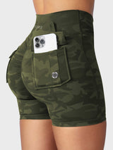 DICORYA — Short camouflage ajusté
