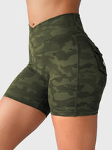 DICORYA — Short camouflage ajusté