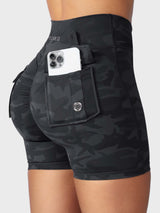 DICORYA — Short camouflage ajusté