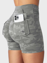 DICORYA — Short camouflage ajusté