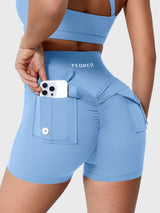 DICORYA — Short court à ceinture en V